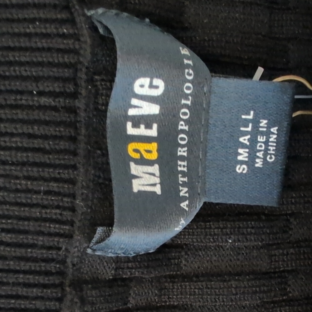 Anthropologie Black Fitted Blouse. NWT - Picture 13 of 14
